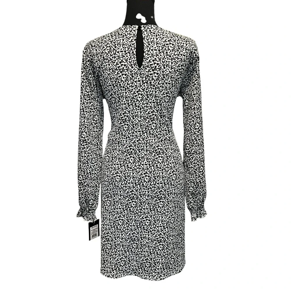 Art Class Girls XXL Floral Print Long Sleeve‎ Dress Casual Cute Black White Soft
